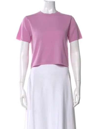 Pre-owned Sablyn Cashmere Crew Neck Sweater In Purple