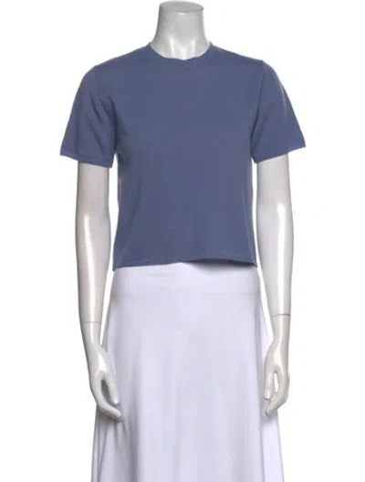 Pre-owned Sablyn Cashmere Crew Neck Sweater W/ Tags In Blue