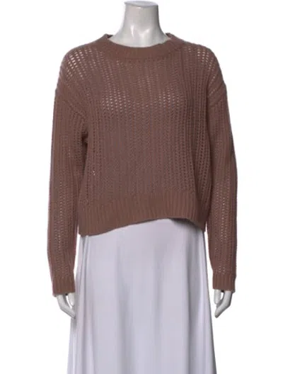 Pre-owned Sablyn Cashmere Crew Neck Sweater W/ Tags In Neutrals