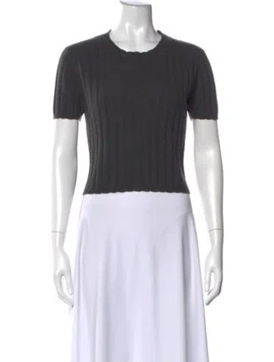 Pre-owned Sablyn Cashmere Crew Neck Top In Gray