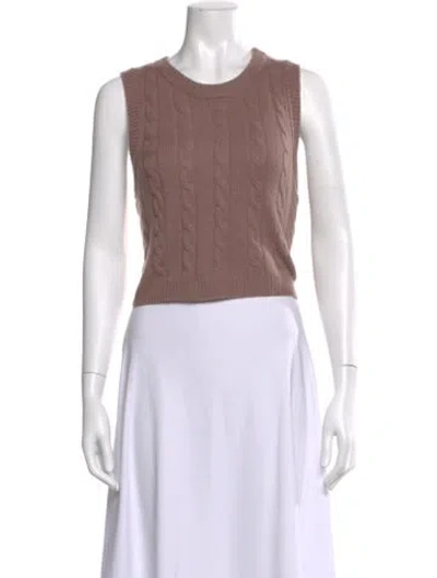 Pre-owned Sablyn Cashmere Crew Neck Top In Pink