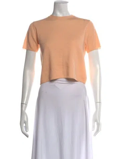 Pre-owned Sablyn Cashmere Crew Neck Top In Pink