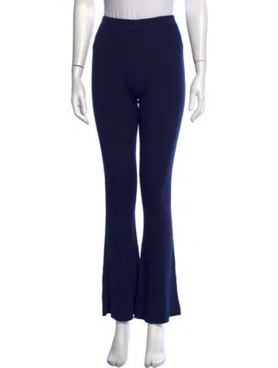 Pre-owned Sablyn Cashmere Flared Pants In Blue