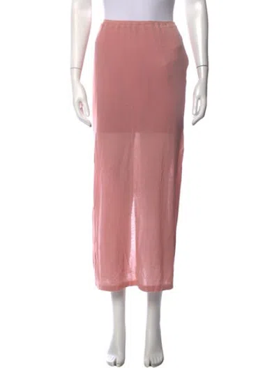 Pre-owned Sablyn Cashmere Long Skirt In Pink