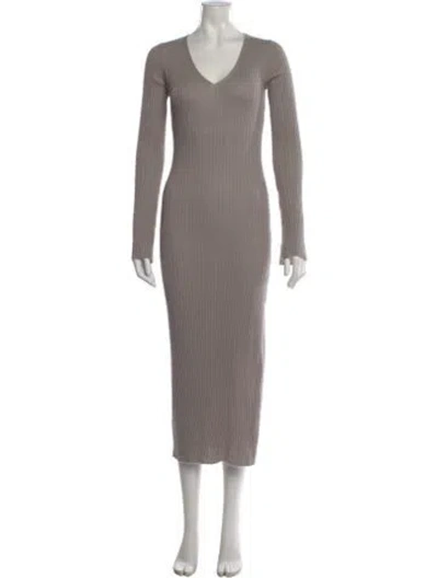 Pre-owned Sablyn Cashmere Midi Length Dress In Gray
