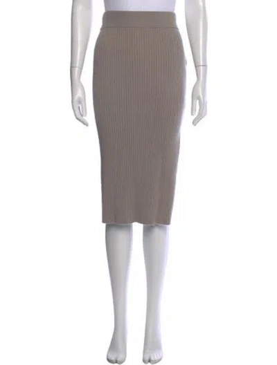 Pre-owned Sablyn Cashmere Midi Length Skirt In Gray