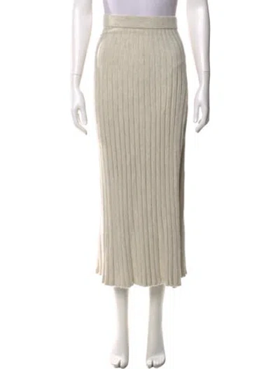 Pre-owned Sablyn Cashmere Midi Length Skirt In Neutral