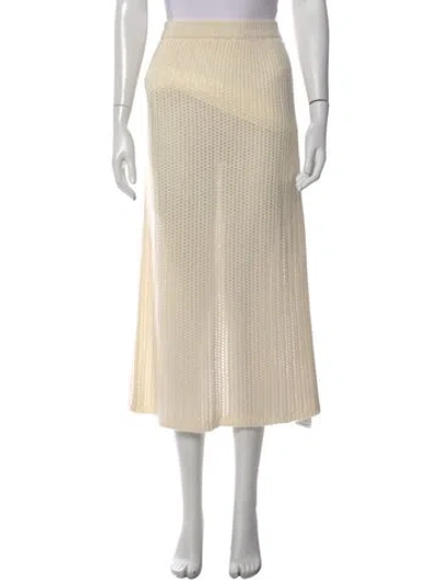 Pre-owned Sablyn Cashmere Midi Length Skirt In Neutral