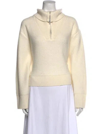 Pre-owned Sablyn Cashmere Mock Neck Sweater W/ Tags In Neutral