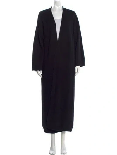 Pre-owned Sablyn Cashmere Open Front Sweater In Black