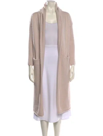 Pre-owned Sablyn Cashmere Open Front Sweater In Neutral