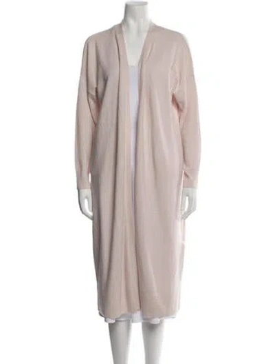Pre-owned Sablyn Cashmere Open Front Sweater In Pink