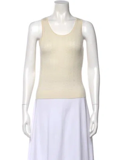 Pre-owned Sablyn Cashmere Patterned Top In Neutral