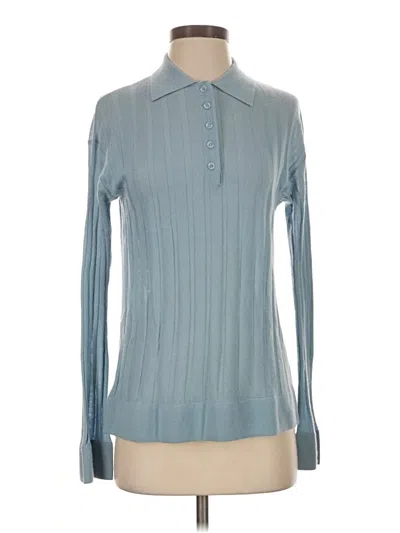 Pre-owned Sablyn Cashmere Pullover Sweater In Blue