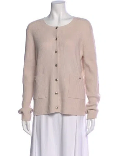 Pre-owned Sablyn Cashmere Scoop Neck Sweater In Neutral