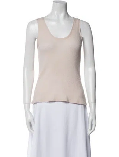 Pre-owned Sablyn Cashmere Scoop Neck Top In Pink