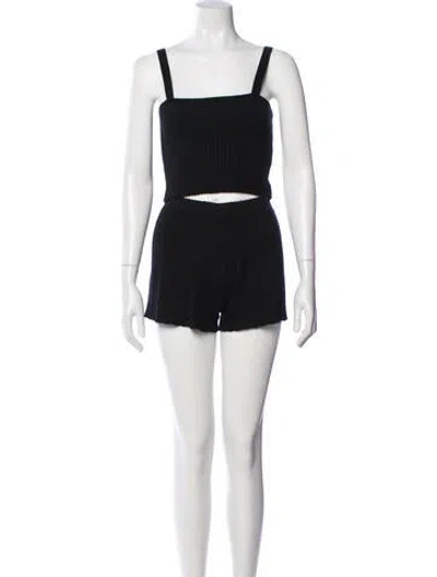 Pre-owned Sablyn Cashmere Short Set In Black