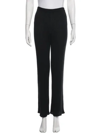 Pre-owned Sablyn Cashmere Straight Leg Pants In Black