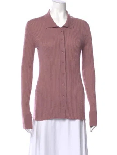 Pre-owned Sablyn Cashmere Sweater In Burgundy