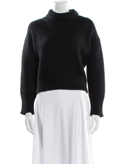 Pre-owned Sablyn Cashmere Turtleneck Sweater In Black