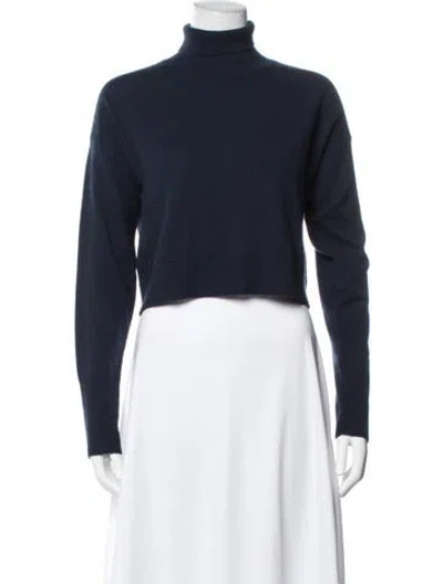 Pre-owned Sablyn Cashmere Turtleneck Sweater In Blue