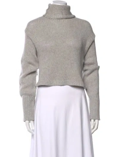 Pre-owned Sablyn Cashmere Turtleneck Sweater In Gray