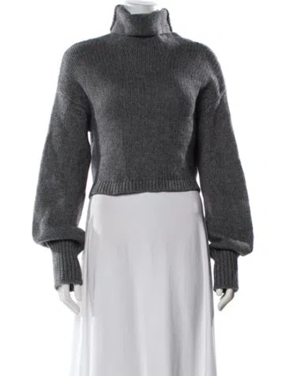 Pre-owned Sablyn Cashmere Turtleneck Sweater In Gray