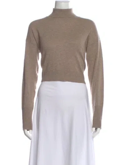 Pre-owned Sablyn Cashmere Turtleneck Sweater In Neutral