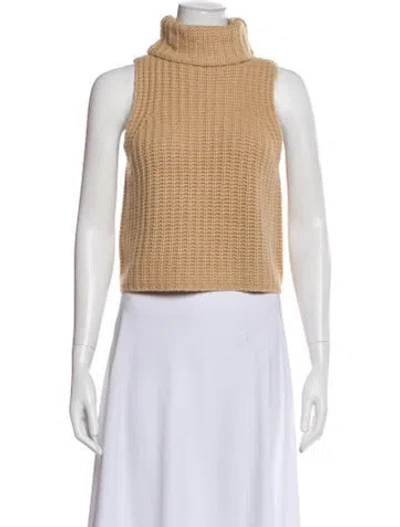 Pre-owned Sablyn Cashmere Turtleneck Sweater In Neutral