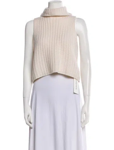 Pre-owned Sablyn Cashmere Turtleneck Sweater In Neutral