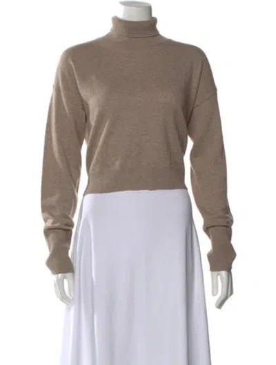 Pre-owned Sablyn Cashmere Turtleneck Sweater In Neutral