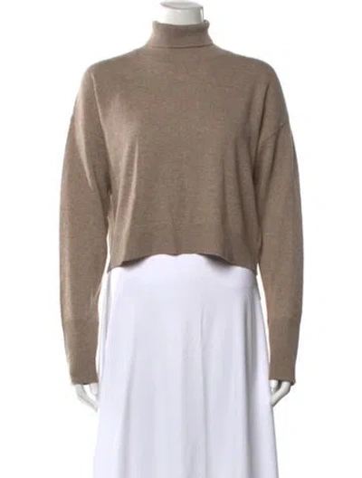 Pre-owned Sablyn Cashmere Turtleneck Sweater In Neutral