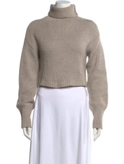 Pre-owned Sablyn Cashmere Turtleneck Sweater In Neutral