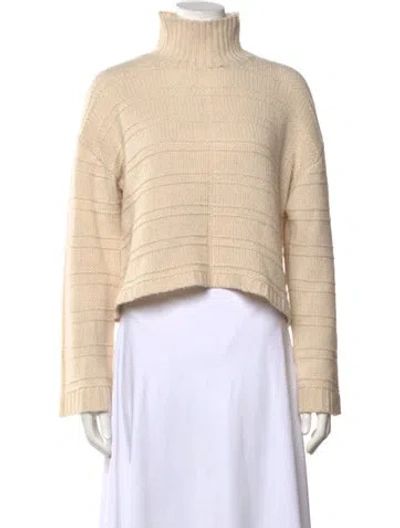 Pre-owned Sablyn Cashmere Turtleneck Sweater In Neutrals