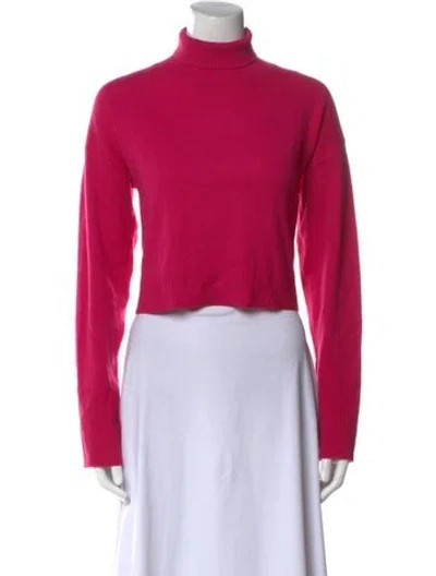 Pre-owned Sablyn Cashmere Turtleneck Sweater In Pink