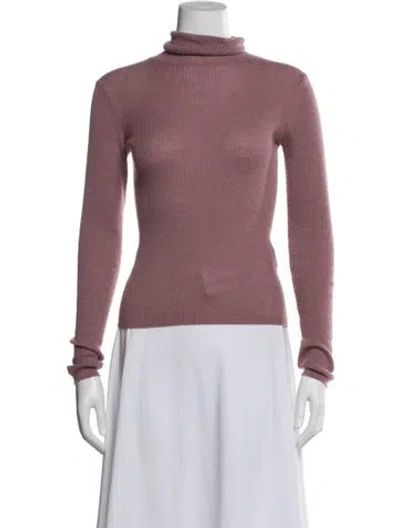 Pre-owned Sablyn Cashmere Turtleneck Sweater In Pink