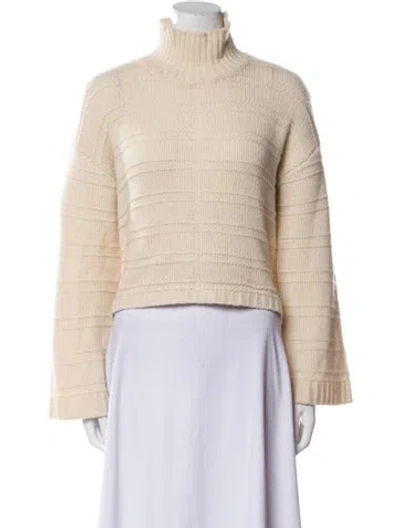Pre-owned Sablyn Cashmere Turtleneck Sweater W/ Tags In Neutral