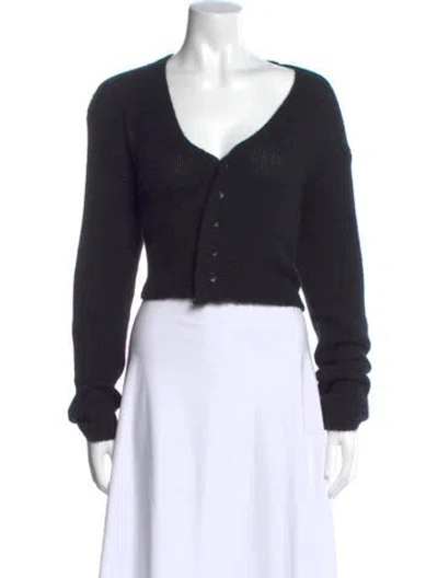 Pre-owned Sablyn Cashmere V-neck Sweater In Black