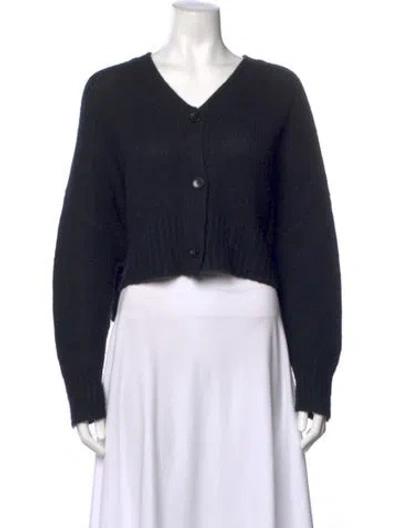 Pre-owned Sablyn Cashmere V-neck Sweater In Black