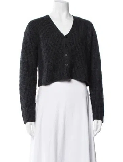 Pre-owned Sablyn Cashmere V-neck Sweater In Black