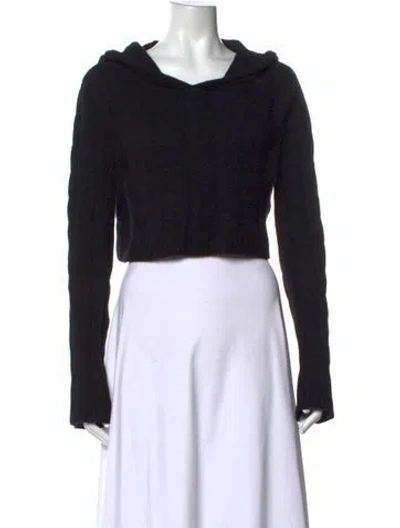 Pre-owned Sablyn Cashmere V-neck Sweater In Black