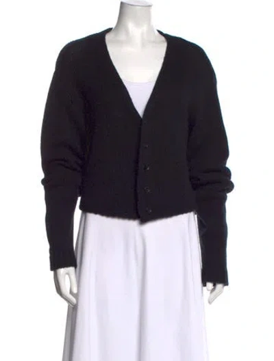 Pre-owned Sablyn Cashmere V-neck Sweater In Black