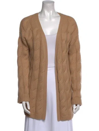 Pre-owned Sablyn Cashmere V-neck Sweater In Neutral
