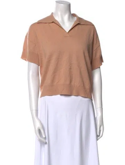 Pre-owned Sablyn Cashmere V-neck Sweater In Neutral