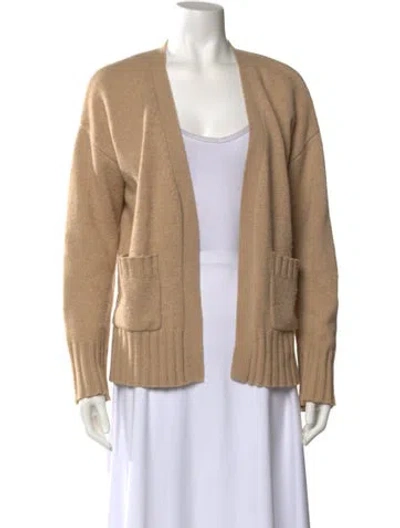 Pre-owned Sablyn Cashmere V-neck Sweater In Neutral