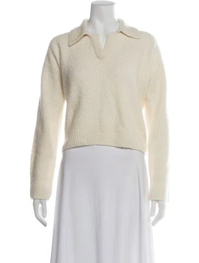 Pre-owned Sablyn Cashmere V-neck Sweater In Neutrals