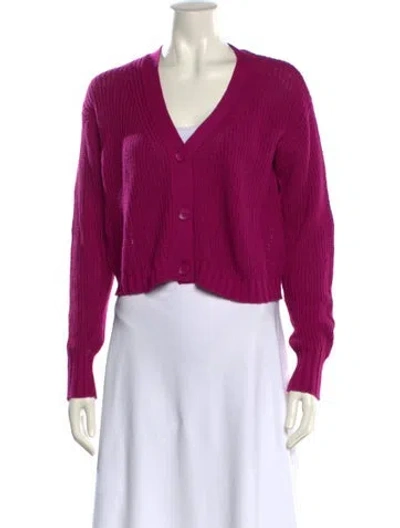 Pre-owned Sablyn Cashmere V-neck Sweater In Pink