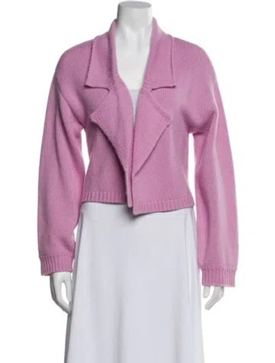 Pre-owned Sablyn Cashmere V-neck Sweater In Purple