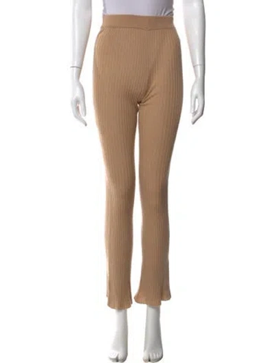 Pre-owned Sablyn Cashmere Wide Leg Pants In Neutral