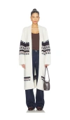Sablyn Cedar Fairisle Duster In Multi